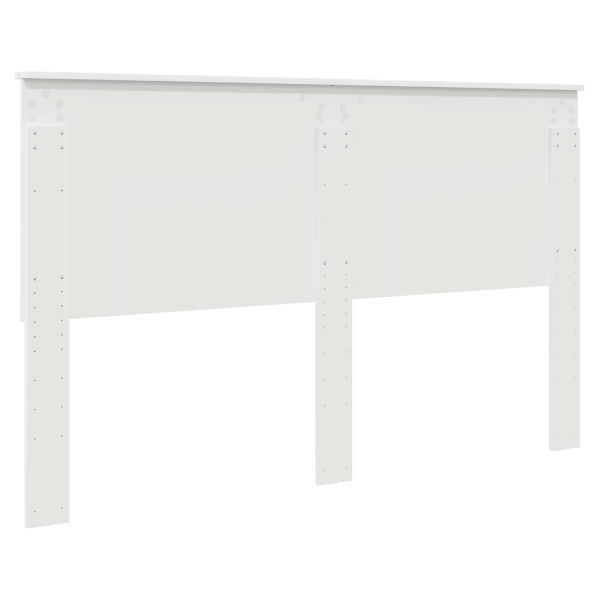 Облегалка за глава с таблото Гланц бяло 160 cm Инженерно дърво