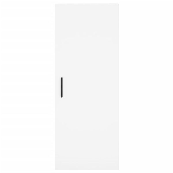 Висок шкаф, бял, 34,5x34x180 см, инженерно дърво