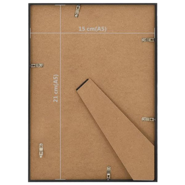Фоторамки за колаж, 3 бр, за маса, черни, 15x21 см, MDF