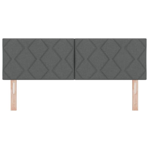 Облегалка за глава с таблото Тъмен сив 160 cm Изкуствена