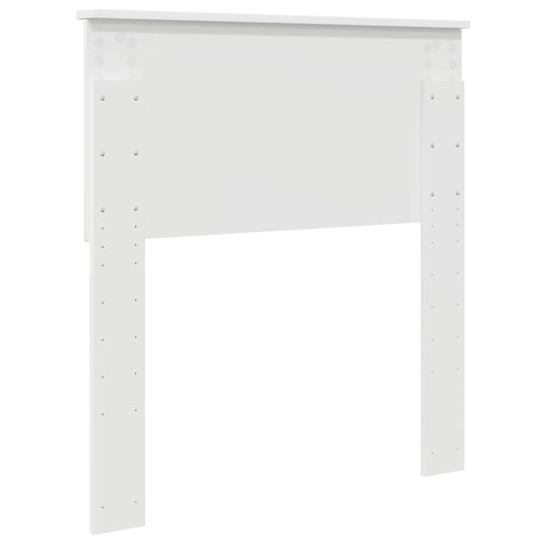 Облегалка за глава Бяло 80 cm Инженерно дърво