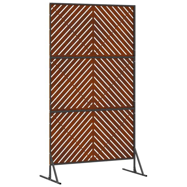 Екран за уединение Сив 100 x 50 x 180 см Стомана