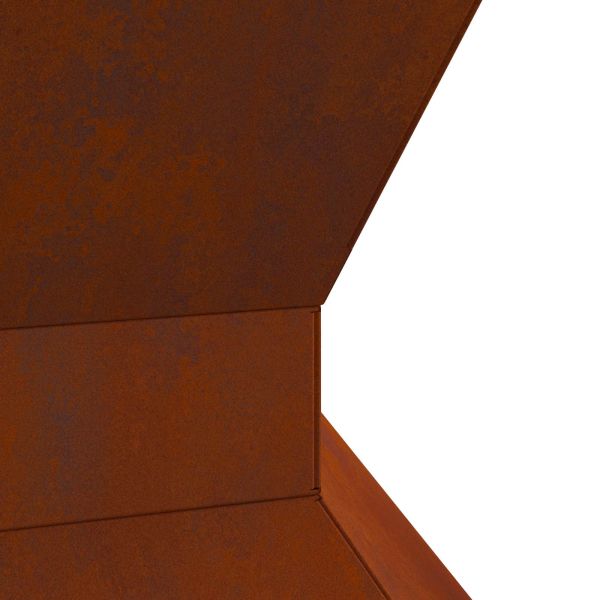 Огнище Кафяво 50 x 50 x 40 cm Патинираща стомана