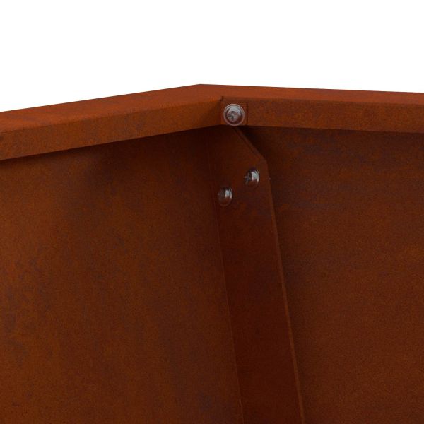 Огнище Кафяво 50 x 50 x 40 cm Патинираща стомана