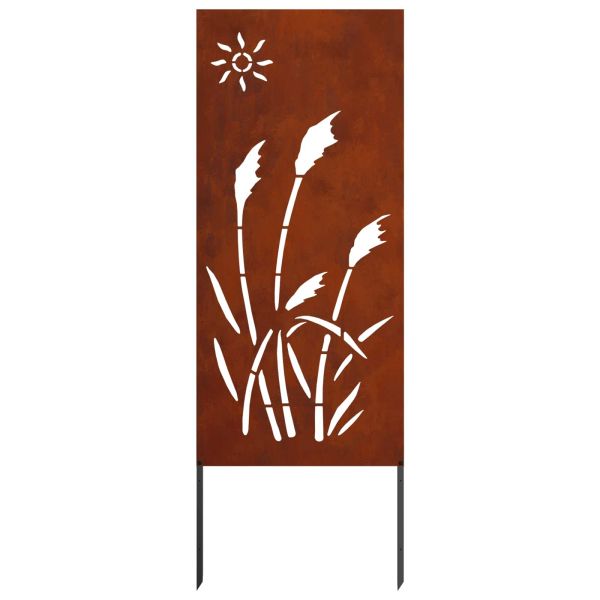 Екран за градинска неприкосновеност Ръждясало 50 x 140 см