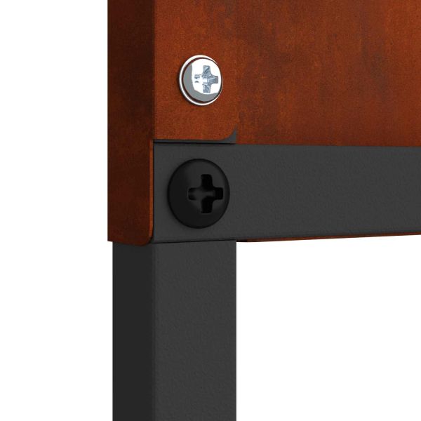 Екран за градинска неприкосновеност Ръждясало 50 x 140 см