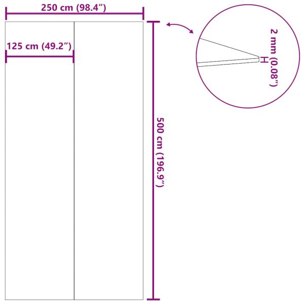 Подложка за басейни светлосива 500x250см полиестерен геотекстил