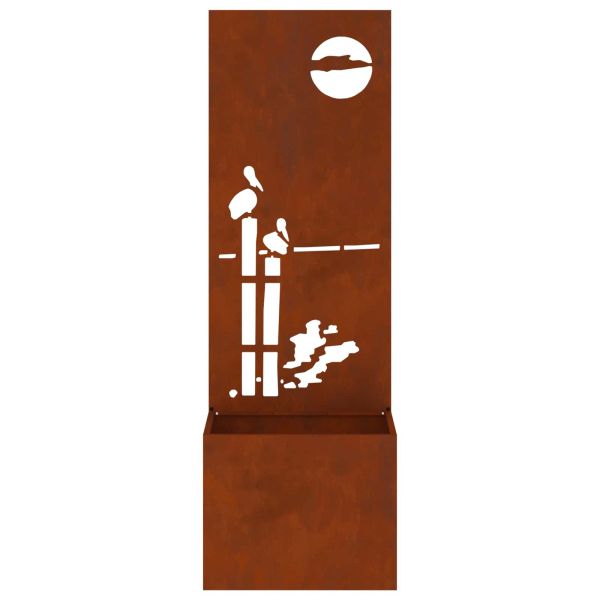 Екран за градинска неприкосновеност Ръждясало 50 x 32 x 150 см