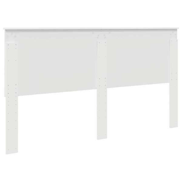 Облегалка за глава Бяло 180 cm Инженерно дърво