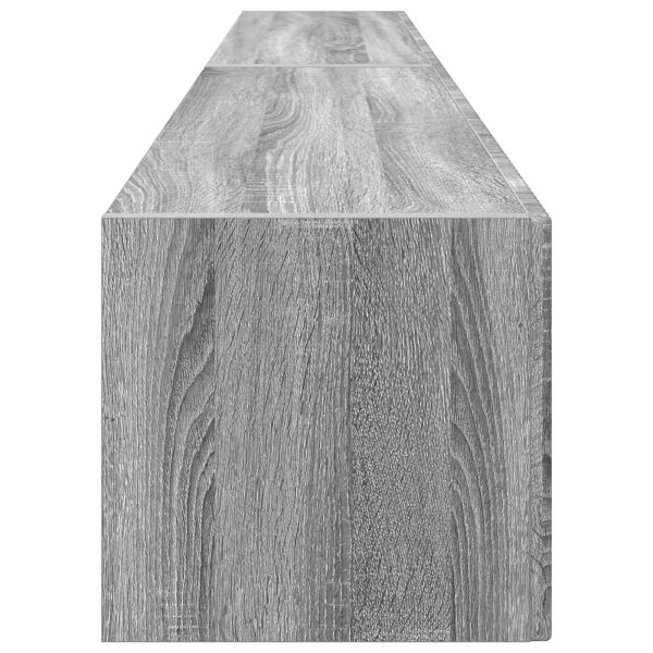 TV стенен шкаф 2 pcs Сив Сонома 98 x 31 x 29,5 см