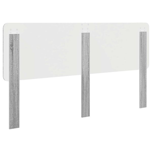 Облегалка за глава Сив Сонома 200 cm Инженерно дърво