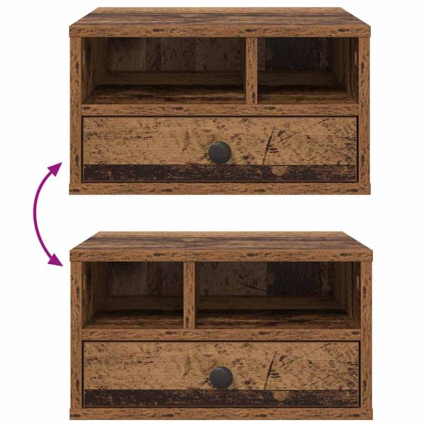 Стойка за принтер Старо дърво 40 x 32 x 24 см Инженерно дърво