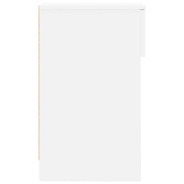 Нощно шкафче с чекмедже в бяло 20x36x60 cm