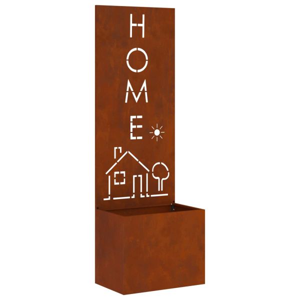 Екран за градинска неприкосновеност Ръждясало 50 x 140 cm