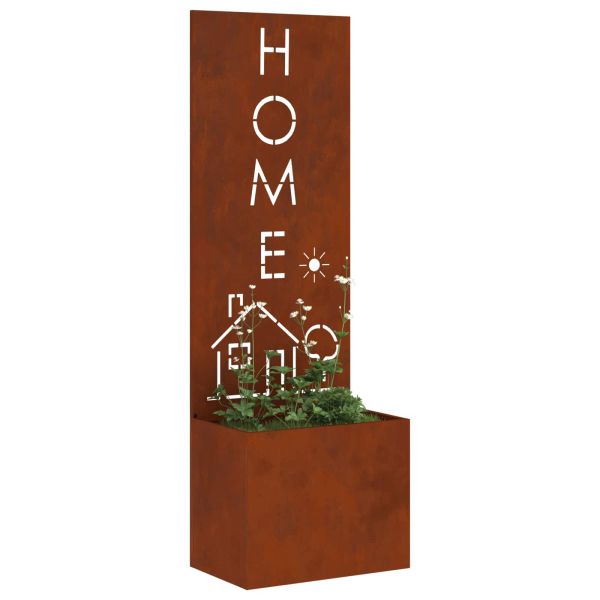 Екран за градинска неприкосновеност Ръждясало 50 x 140 cm