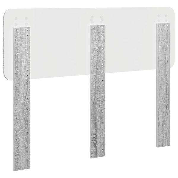 Облегалка за глава Сив Сонома 120 cm Инженерно дърво