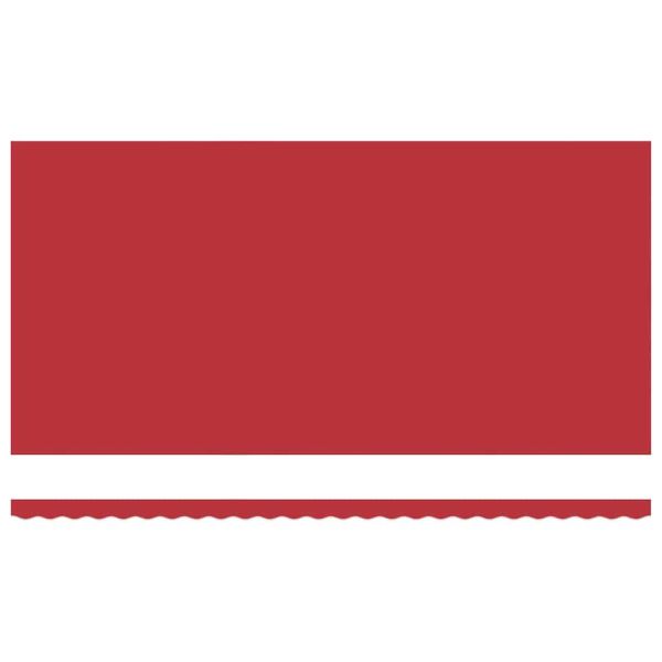 Сгъваем навес Червено 600 × 350 cm Полиестер и метал