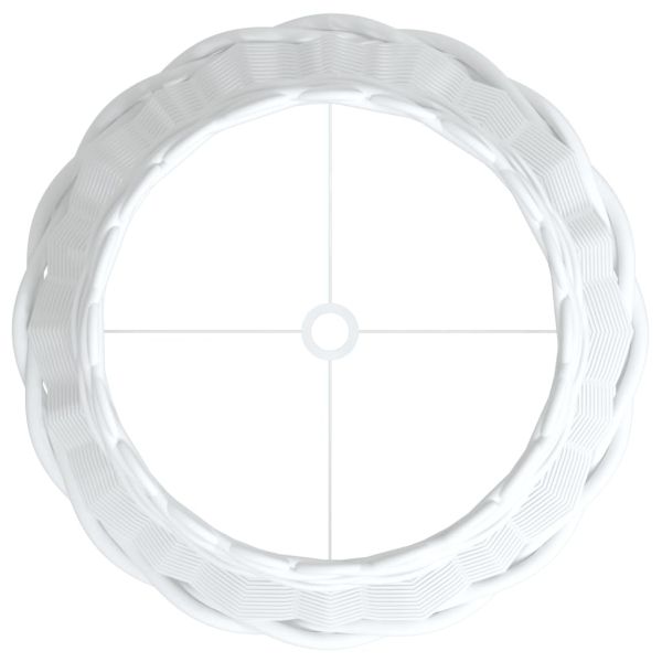 Абажур за лампа бял Ø30x20 см ракита