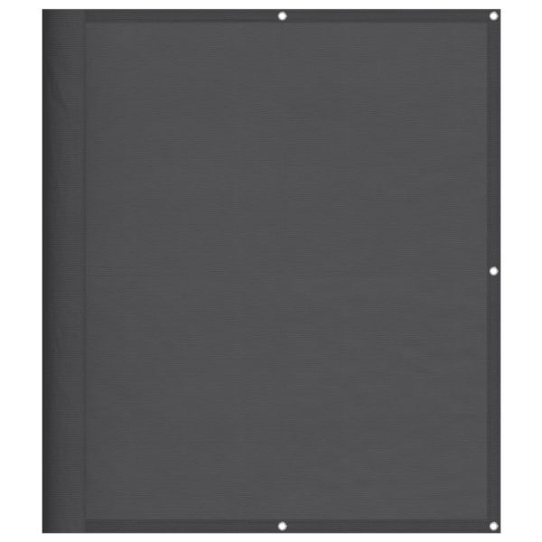 Балконски параван антрацит 120x800 см 100% полиестер оксфорд
