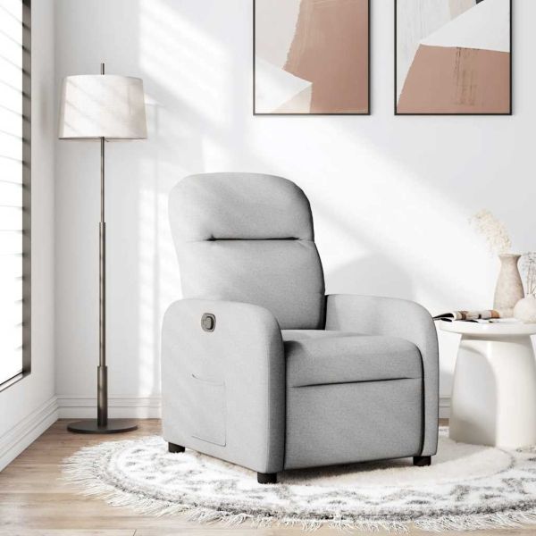 Recliner Chair Cloud Grey Fabric