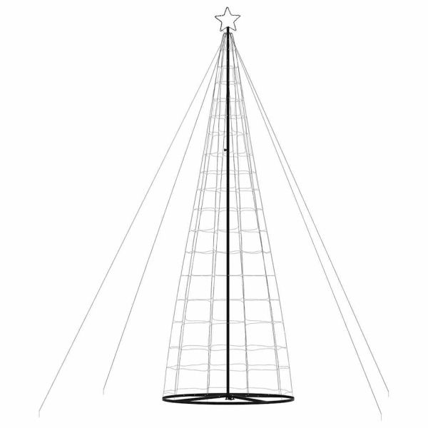 LED коледна елха 1534 светодиода топло бяло 500 см