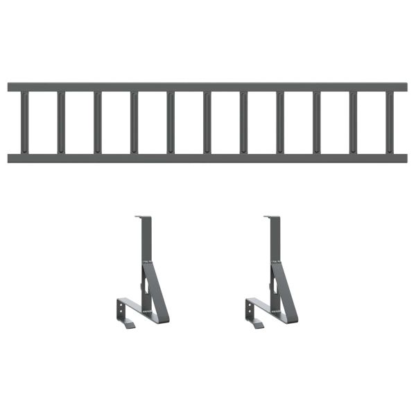 Снегозадържател за покрив Антрацит 100 x 29,5 x 34,5 см Стомана