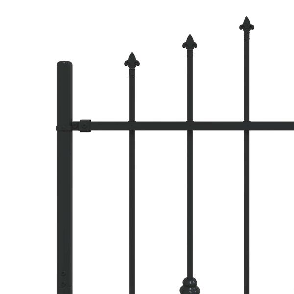 Шипова ограда Черно 200 x 150 cm Прахово боядисана стомана