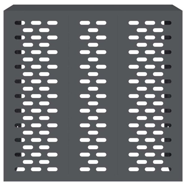 Покритие за климатик Антрацит 110 x 50 x 105 см Стомана