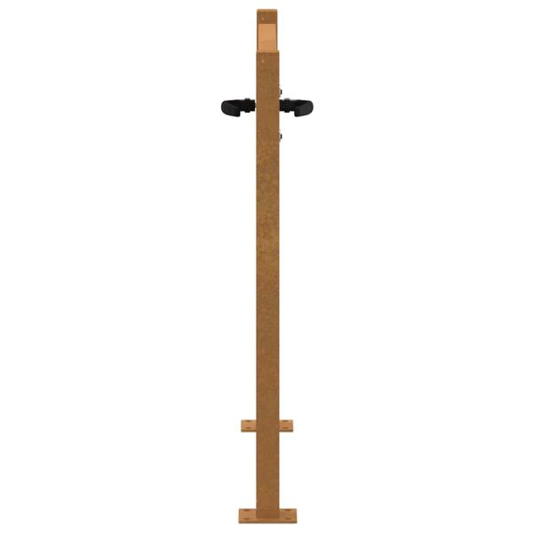 Градинска порта 100x100 см, кортенова стомана