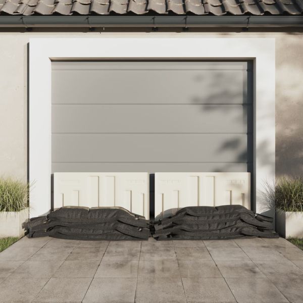 Пясъчни торби, 10 бр, тъмнозелени, 103x25 см, HDPE