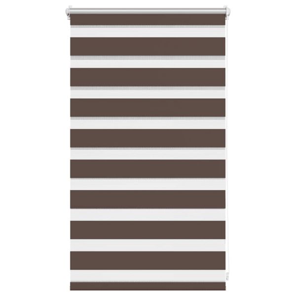 Зебра щора 50,9x100 см Ширина на плата 46,7 см цвят кафе