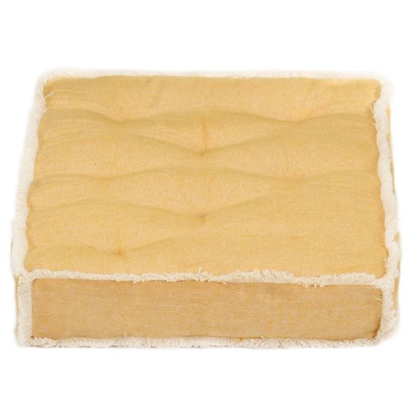 Възглавница за палетен диван, жълта, 73x40x7 см