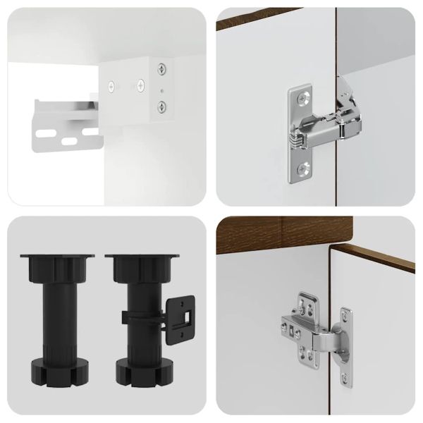 Комплект кухненски шкафове от 8 части Kalmar, инженерно дърво