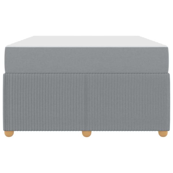 Рамка за легло с матрак Светлосиво 120 x 200 cm текстил