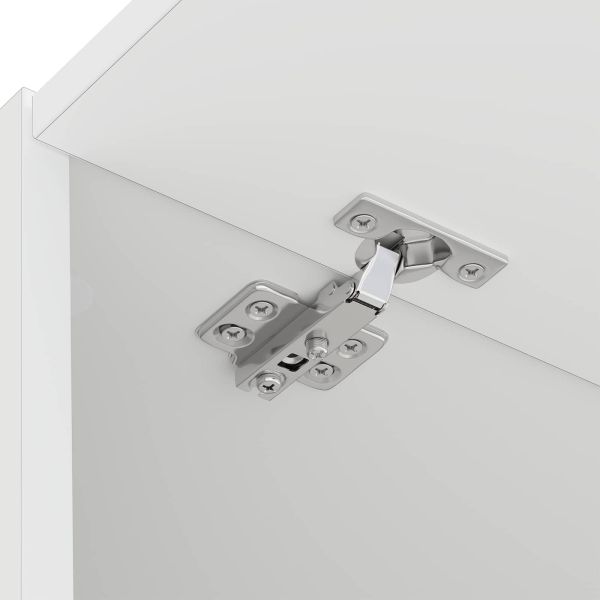 Шкаф за пералня с врата Бяло 67,5 x 68 x 200 см Инженерно дърво