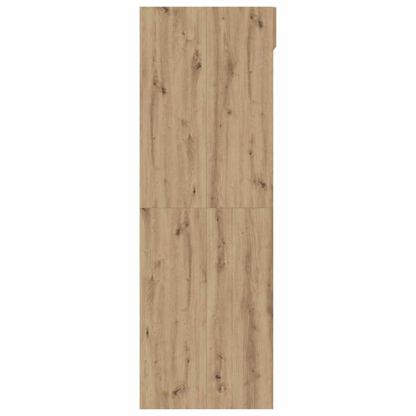 Шкаф за пералня с врата Дъб 67,5 x 68 x 200 см Инженерно дърво