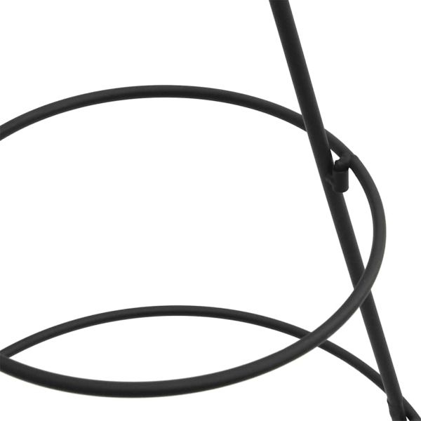 Метална коледна елха за декорация черна 125 см