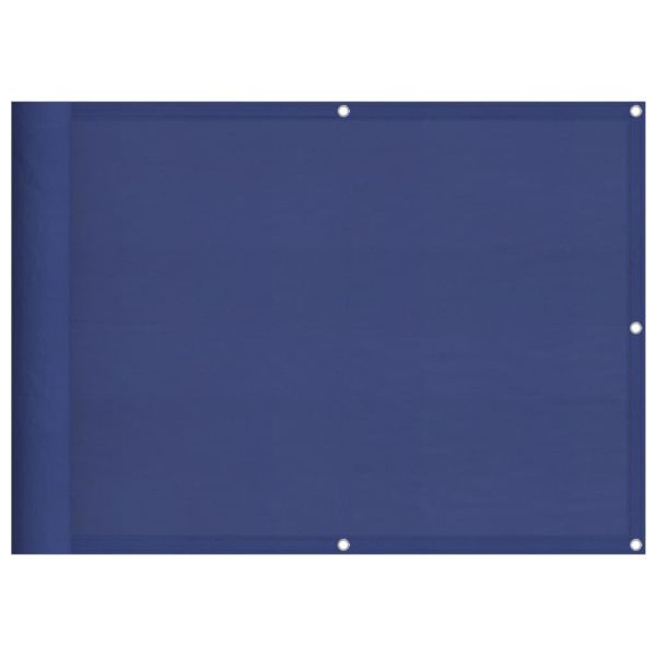 Балконски параван син 75x800 см 100% полиестер оксфорд