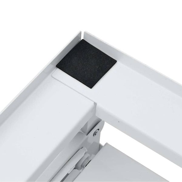 Двоен пиедестал за перални машини с издърпващи се рафтове Бял