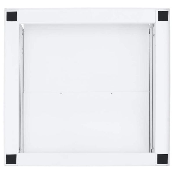 Поставка за пералня с издърпващ се рафт, бяла