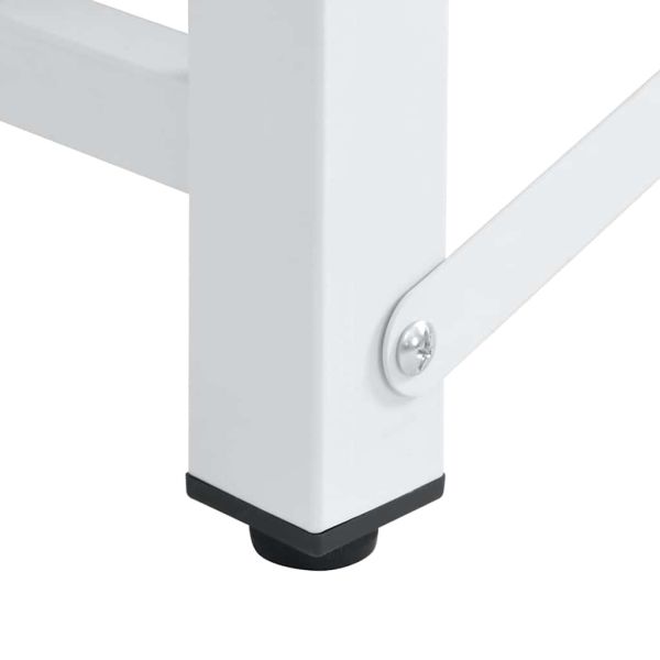 Поставка за пералня с издърпващ се рафт, бяла