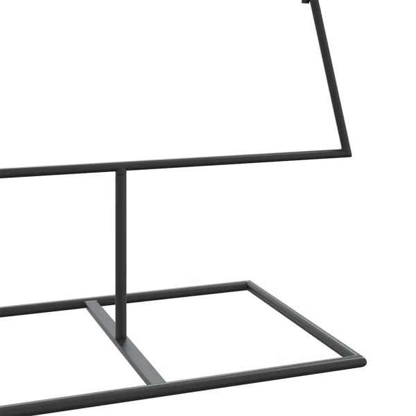 Метална коледна елха за декорация черна 150 см