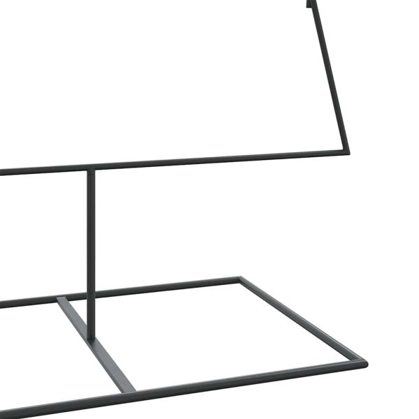 Метална коледна елха за декорация черна 210 см