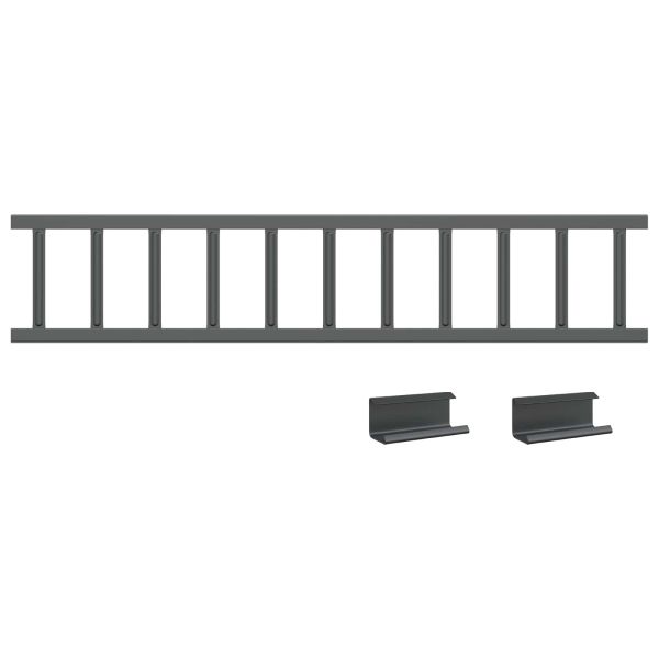 Снегозадържател за покрив Антрацит 100 x 2,5 x 20 см Стомана