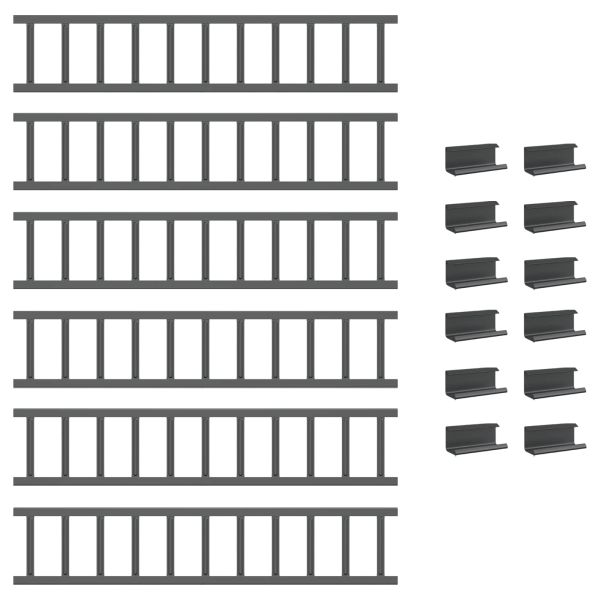 Снегозадържател за покрив Антрацит 600 x 2,5 x 20 см Стомана