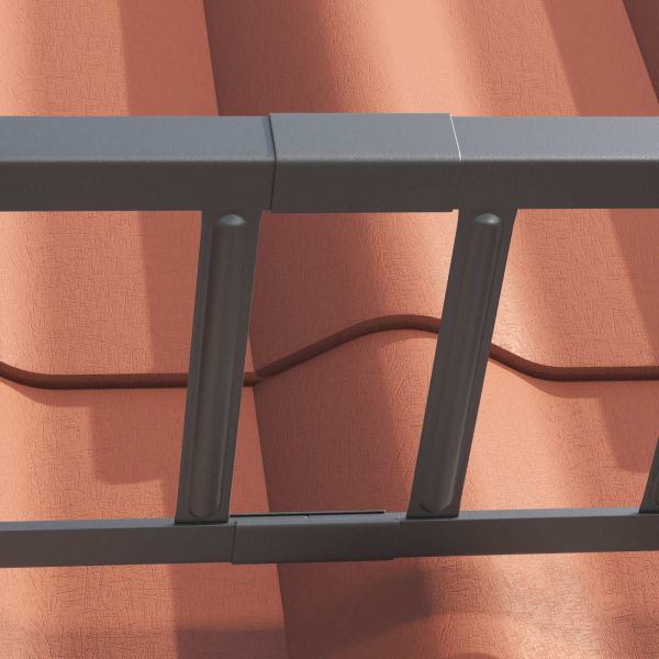 Снегозадържател за покрив Антрацит 600 x 2,5 x 20 см Стомана