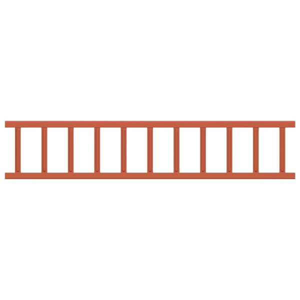 Снегозадържател за покрив Червено 1200 x 2,5 x 20 см Стомана