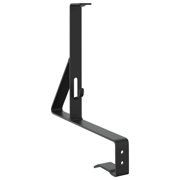 Поддръжка на снегозащита 2 pcs Черно 29,5 x 3 x 34,5 см Стомана