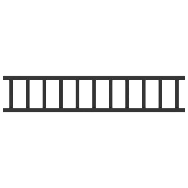 Снегозадържател за покрив Черно 300 x 2,5 x 20 см Стомана