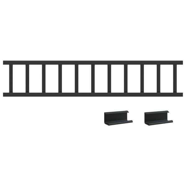 Снегозадържател за покрив 1200 x 2,5 x 20 см Стомана